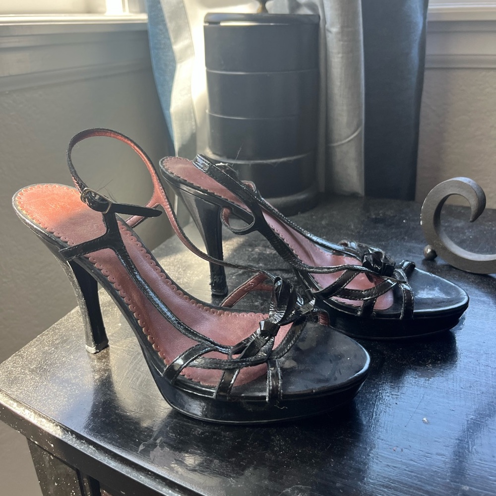 Elegant Black Strappy Heels
